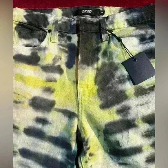 Hudson Hi-Rise Skinny Crop Jeans, Size 25 nwt new tye dye - Picture 6 of 8